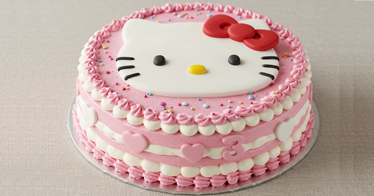 hello kitty birthday cake