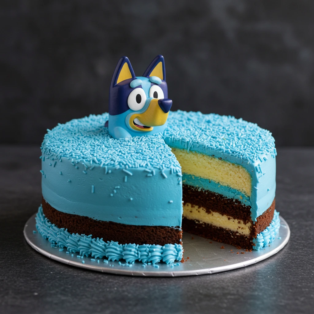 bluey birthday cake