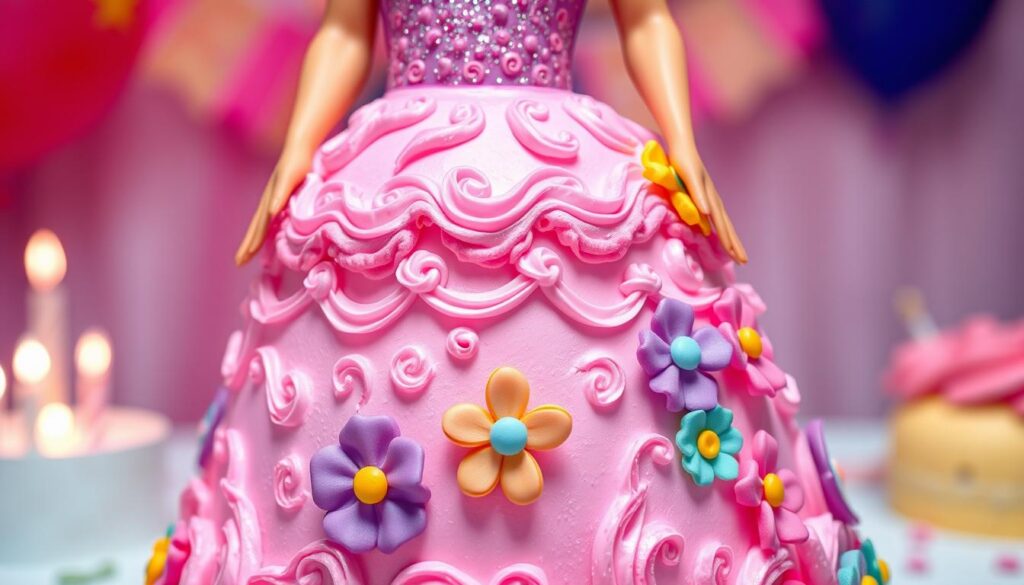 Barbie Cake Frosting Techniques