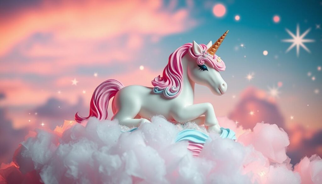 Magical Unicorn Cake with Cotton Candy Clouds