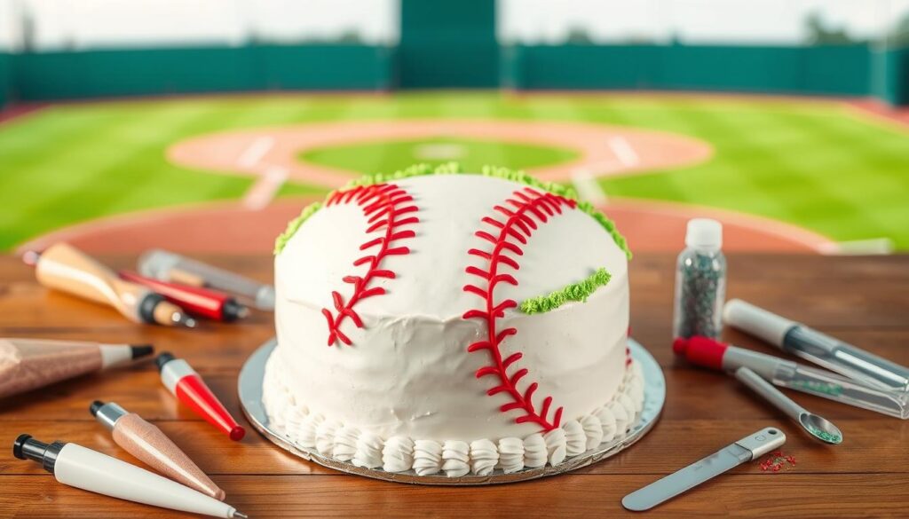 baseball cake